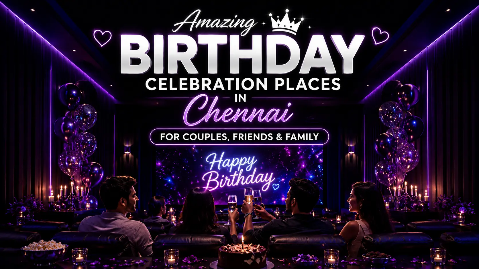 Amazing Birthday Celebration Places in Chennai for Couples, Friends & Family