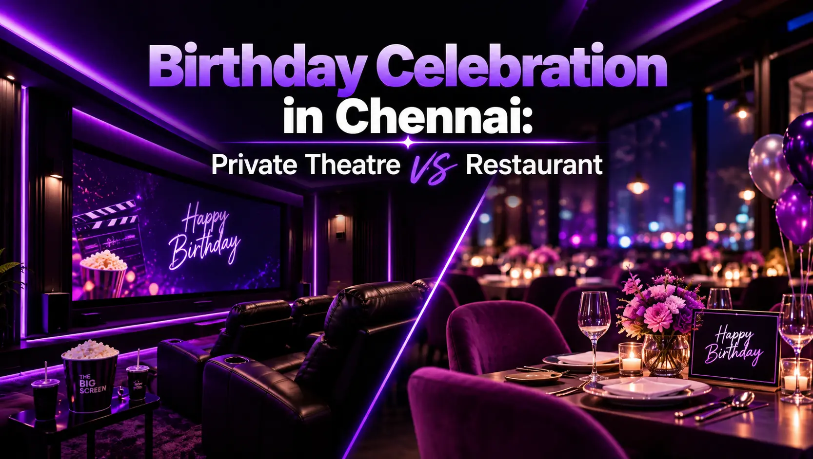Birthday Celebration in Chennai: Private Theatre vs Restaurant