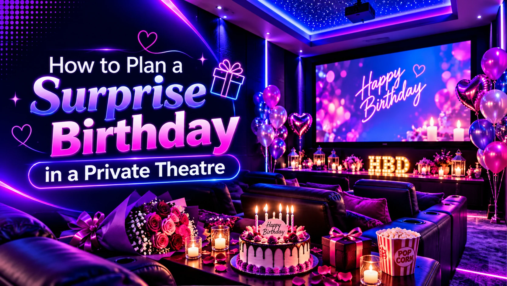 How to Plan a Surprise Birthday in a Private Theatre 
